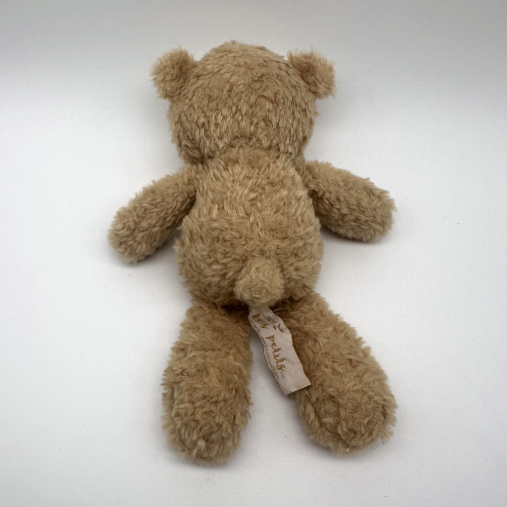 les petits small tan teddy bear back with tag