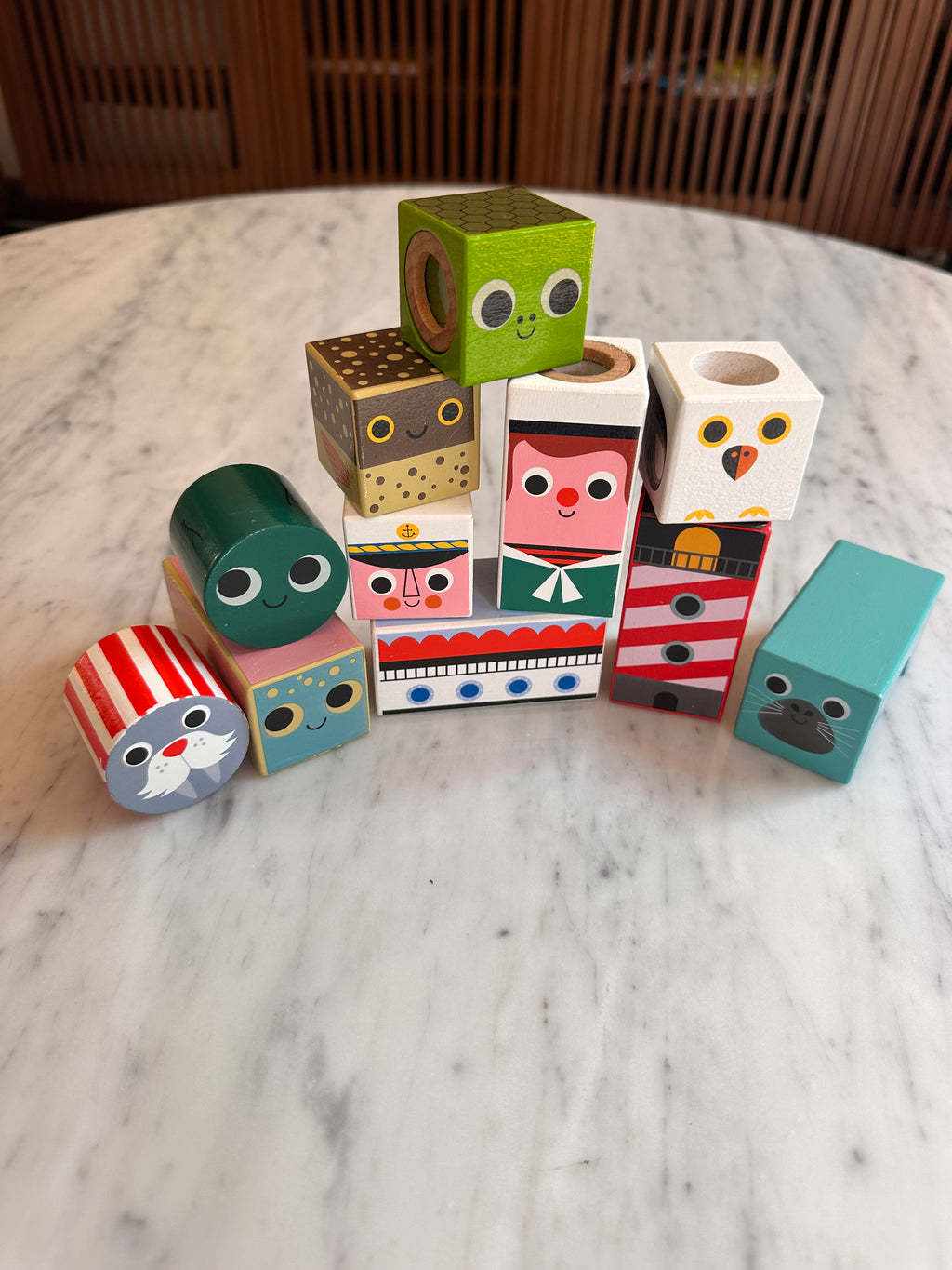 Vilac Musical Wooden Blocks – “Cubes Sonores de la Mer”
