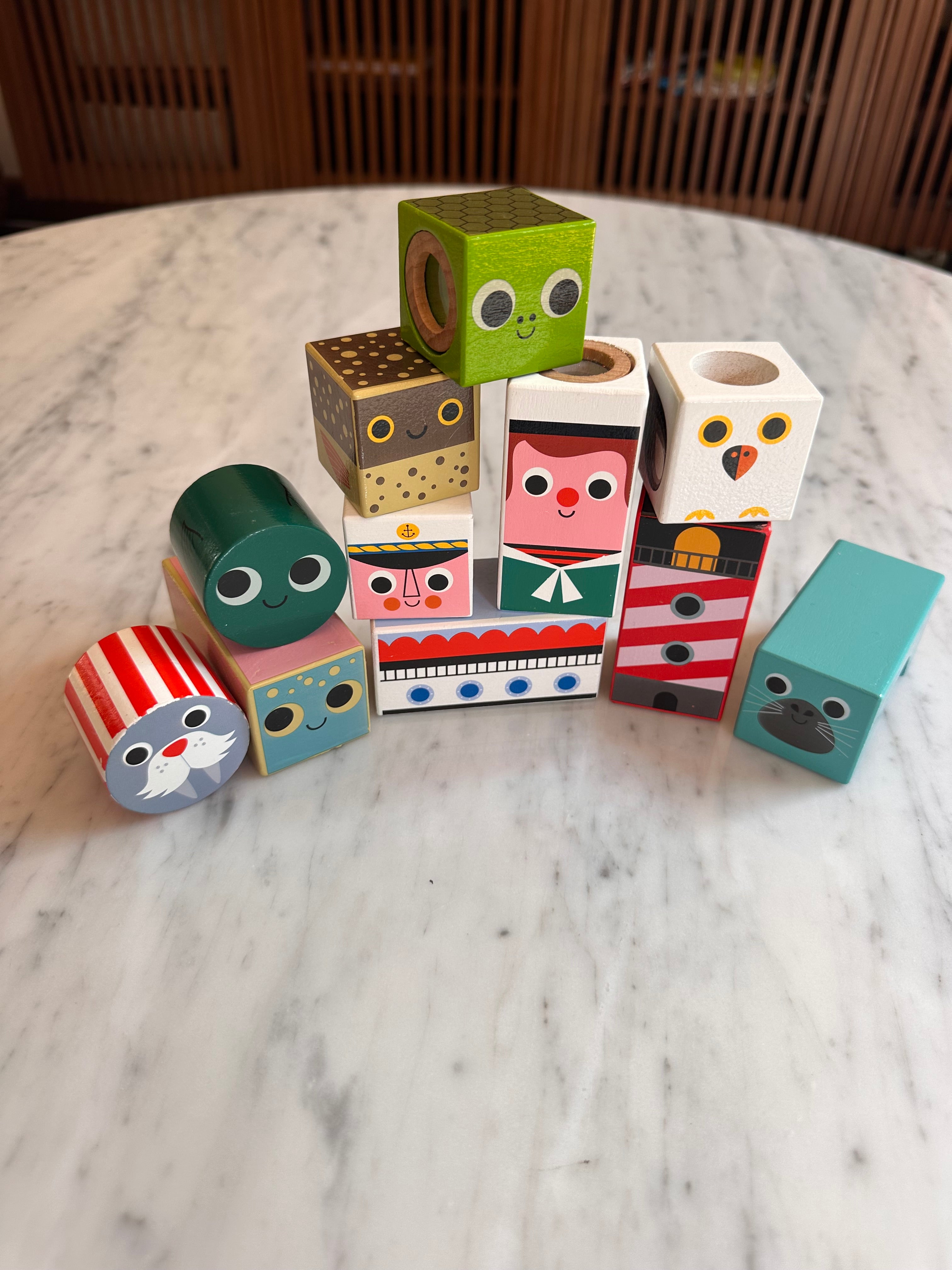 Vilac Musical Wooden Blocks – “Cubes Sonores de la Mer”