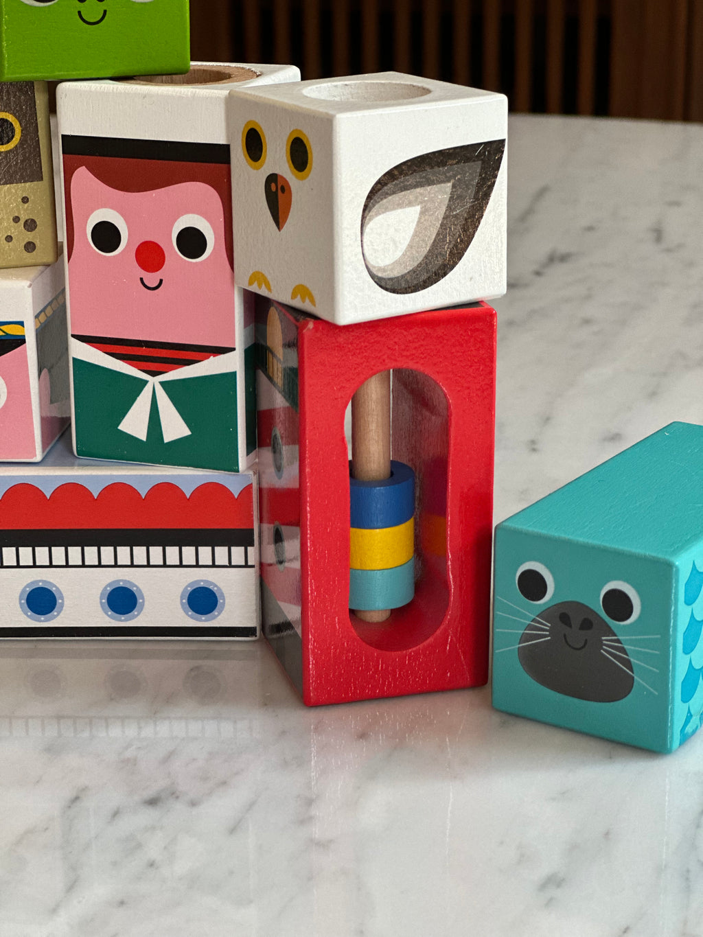 Vilac Musical Wooden Blocks – “Cubes Sonores de la Mer”