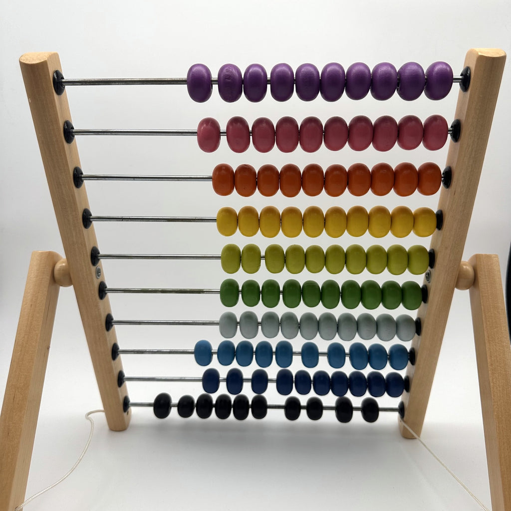 IKEA MULA Wooden Abacus · rainbow