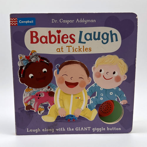 Babies Laugh at Tickles · giggle button book · Dr Caspar Addyman