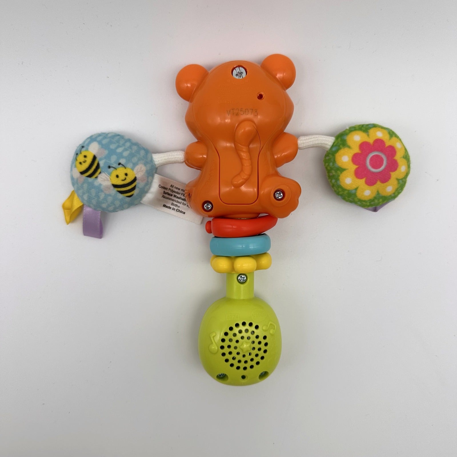 Musical Bear Cot & Pram Toy · bee and flower rattles