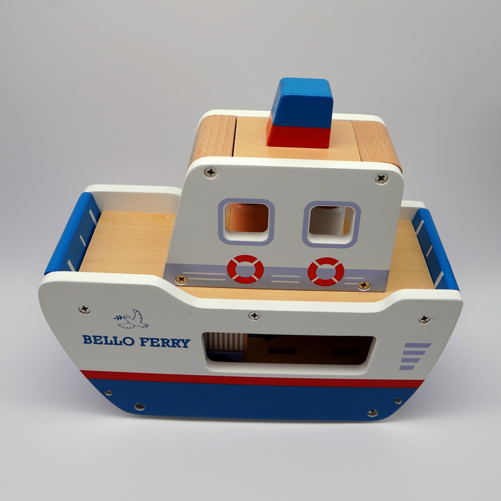 Bello Ferry Ahoy Wooden Shape Sorter Boat (2+ years)