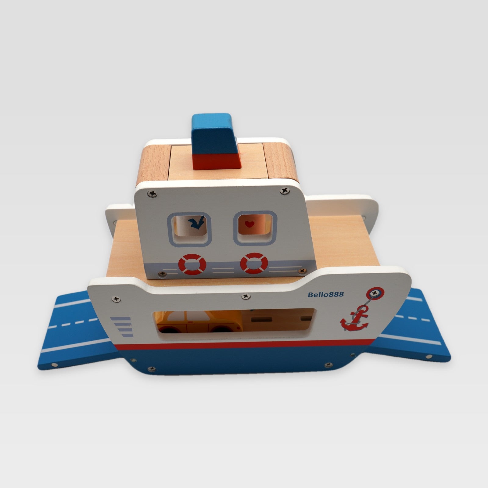Bello Ferry Ahoy Wooden Shape Sorter Boat (2+ years)