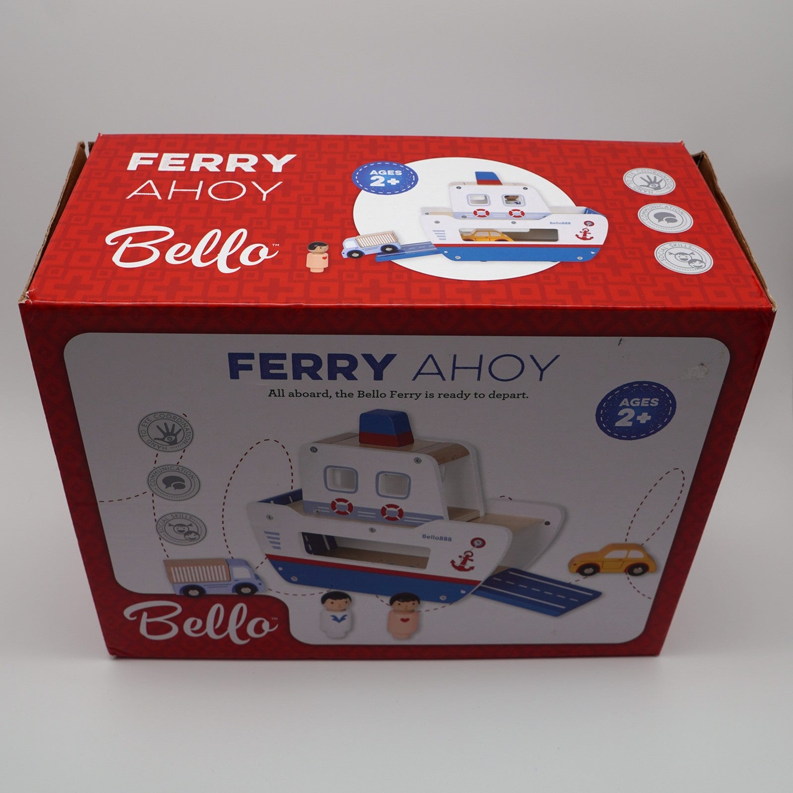 Bello Ferry Ahoy Wooden Shape Sorter Boat (2+ years)