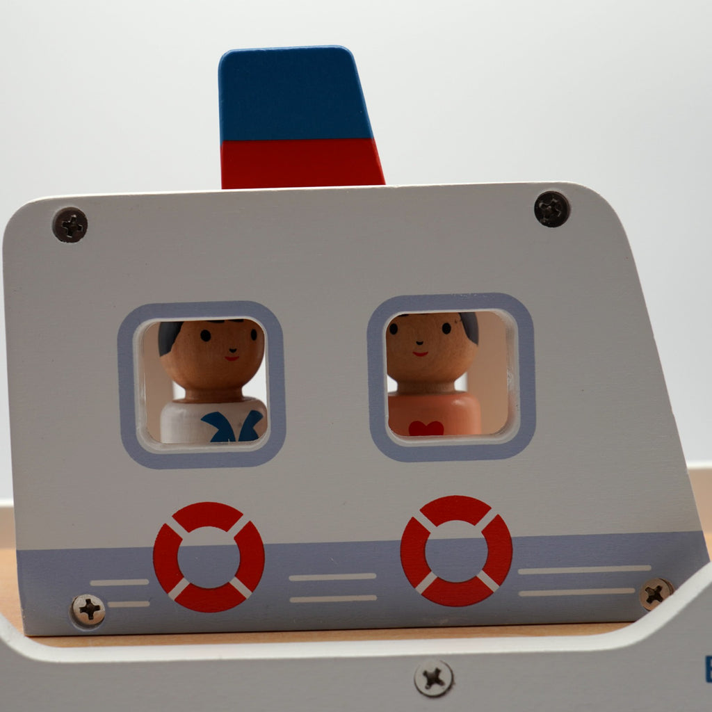 Bello Ferry Ahoy Wooden Shape Sorter Boat (2+ years)