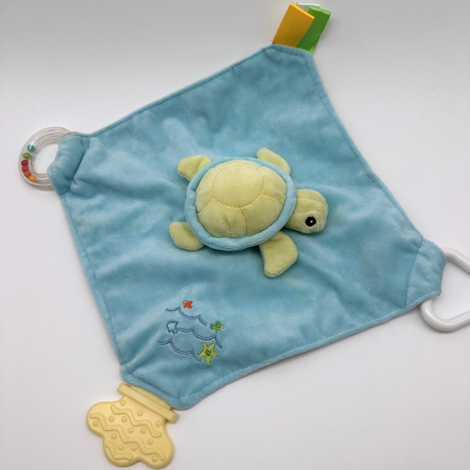 Baby Comforter Trio · Turtle, Lion & Elephant