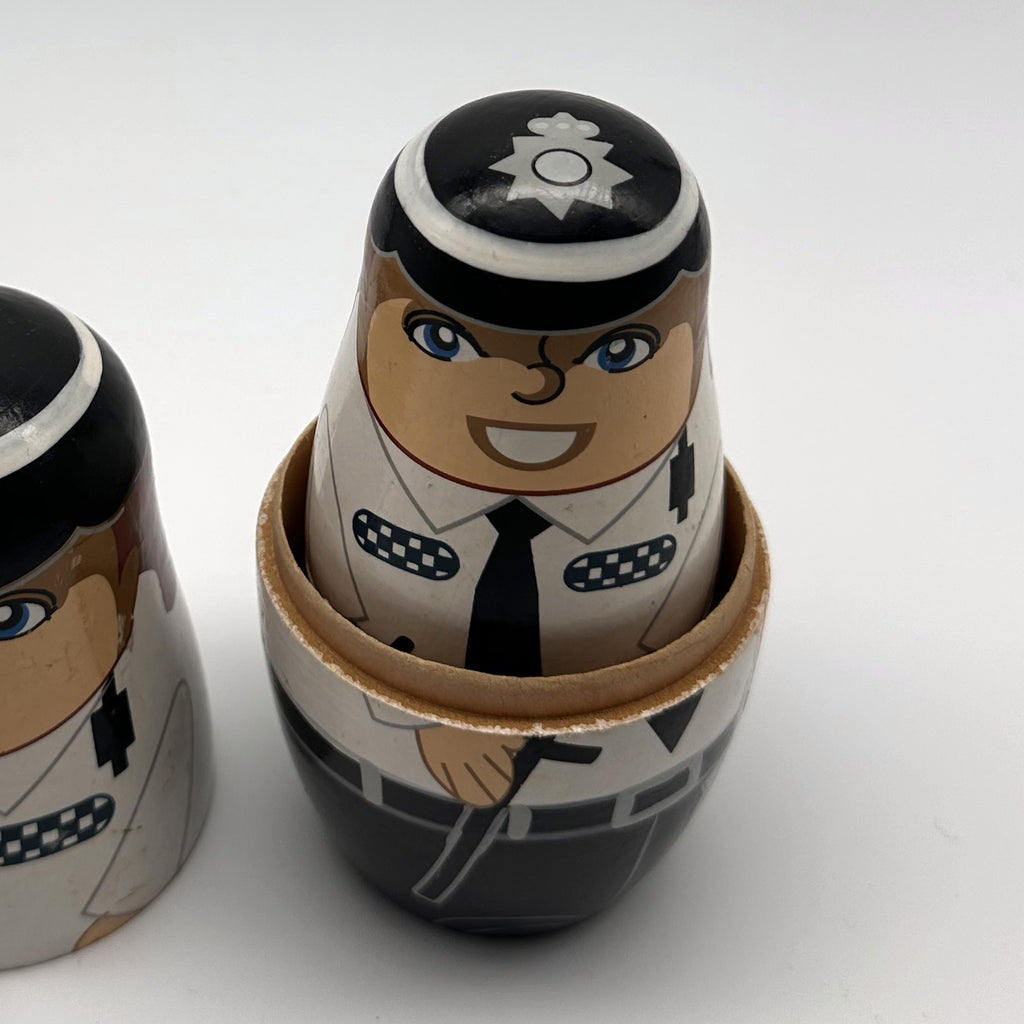 Emergency Heroes Wooden Nesting Dolls Duo · 3+ yrs · 2 sets of 5