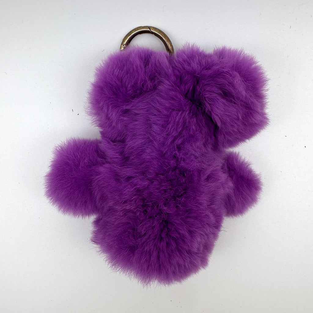 Vintage purple fur bear back