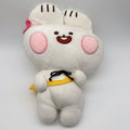 Cinnamoroll-Style White Bunny Plush with Yellow Scarf