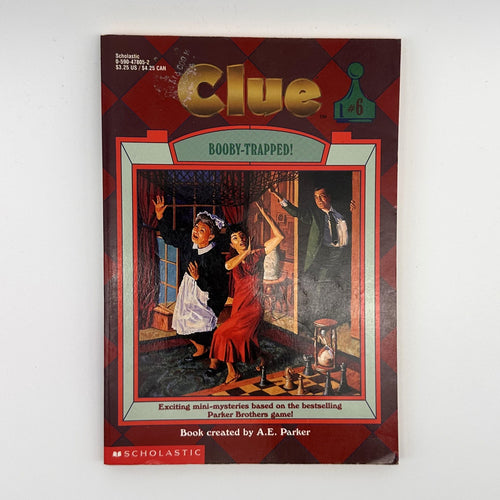 Clue #6: Booby-Trapped! · vintage Scholastic (1990s)