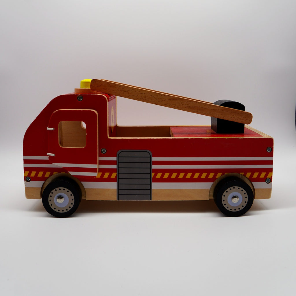 Wooden Crane & Ladder Rescue Truck (3+ years)