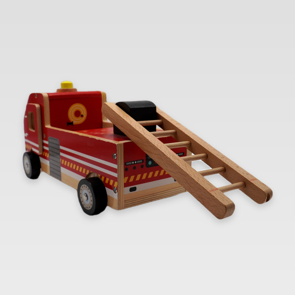 Wooden Crane & Ladder Rescue Truck (3+ years)
