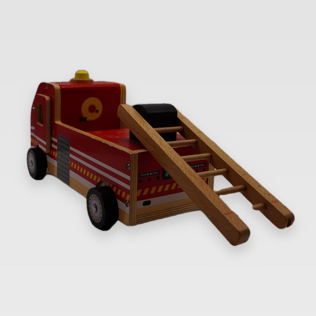 Wooden Crane & Ladder Rescue Truck (3+ years)