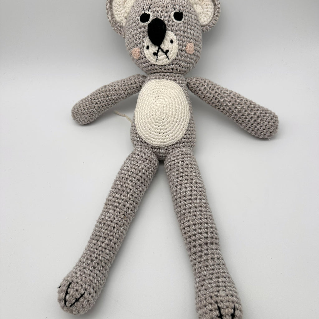 Hand-Crocheted Koala · grey
