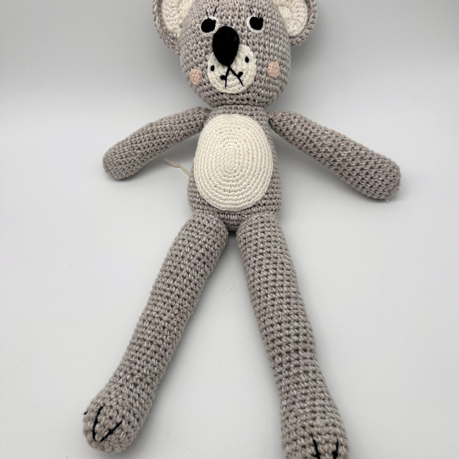Hand-Crocheted Koala · grey