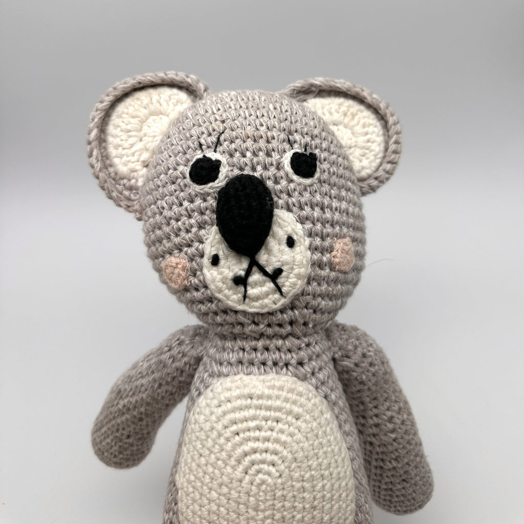 Hand-Crocheted Koala · grey