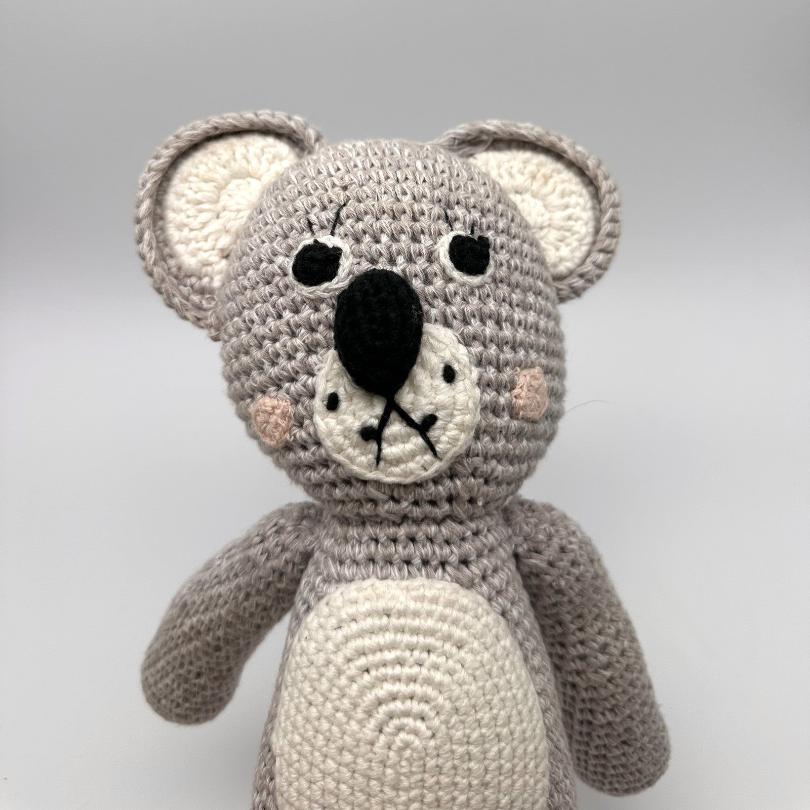 Hand-Crocheted Koala · grey