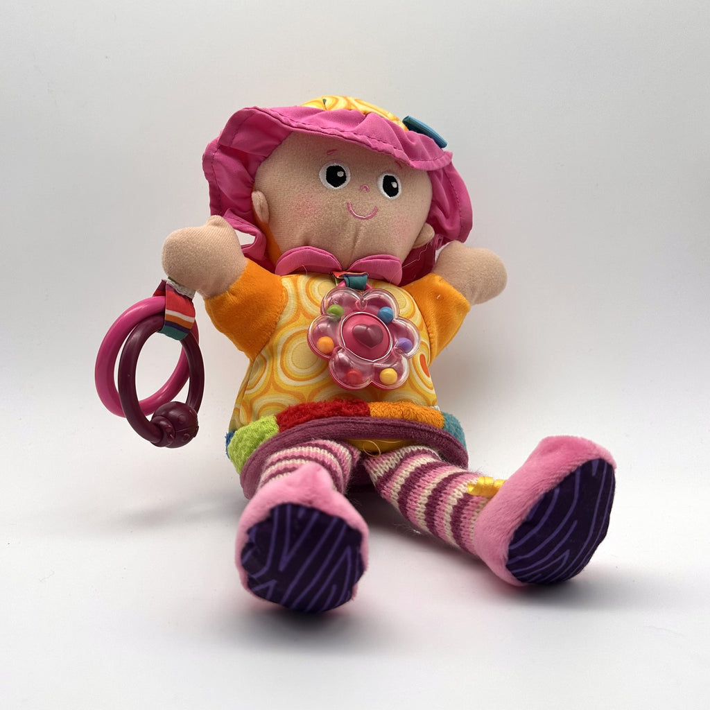 Lamaze Activity Doll · circle-print dress