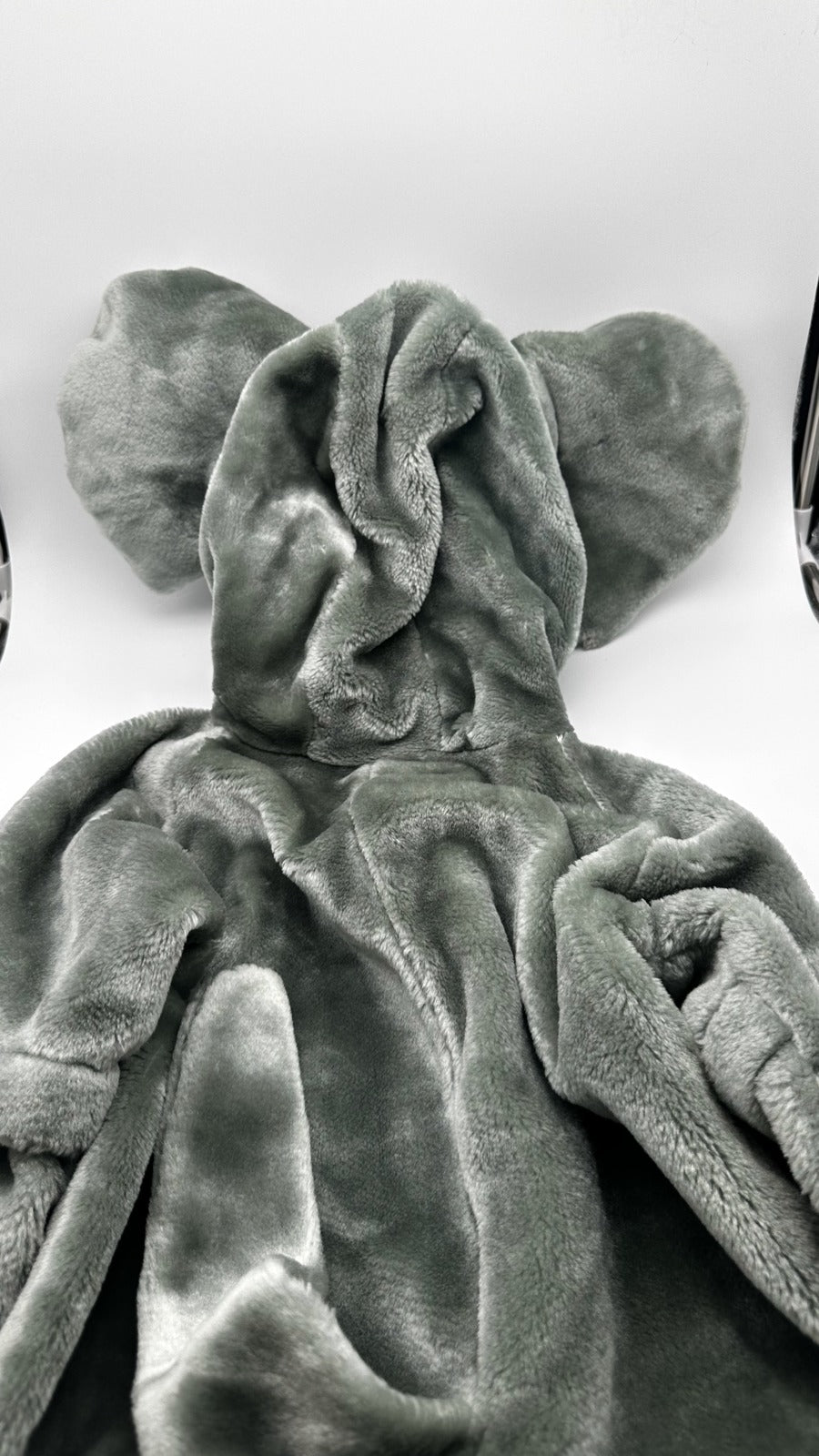 Elephant Dress-Up Onesie · plush hooded costume