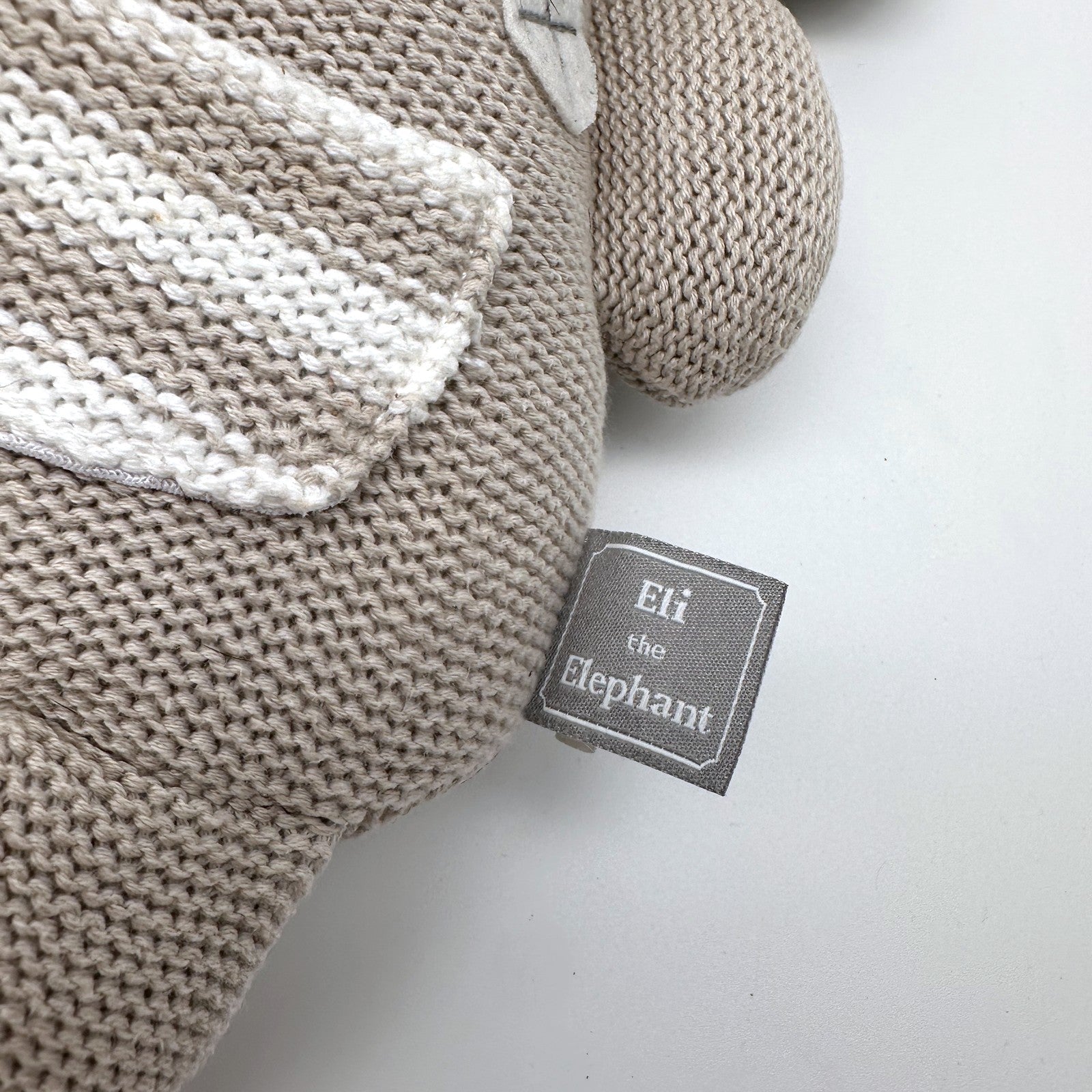 Living Textiles 'Eli the Elephant' Knitted Plush