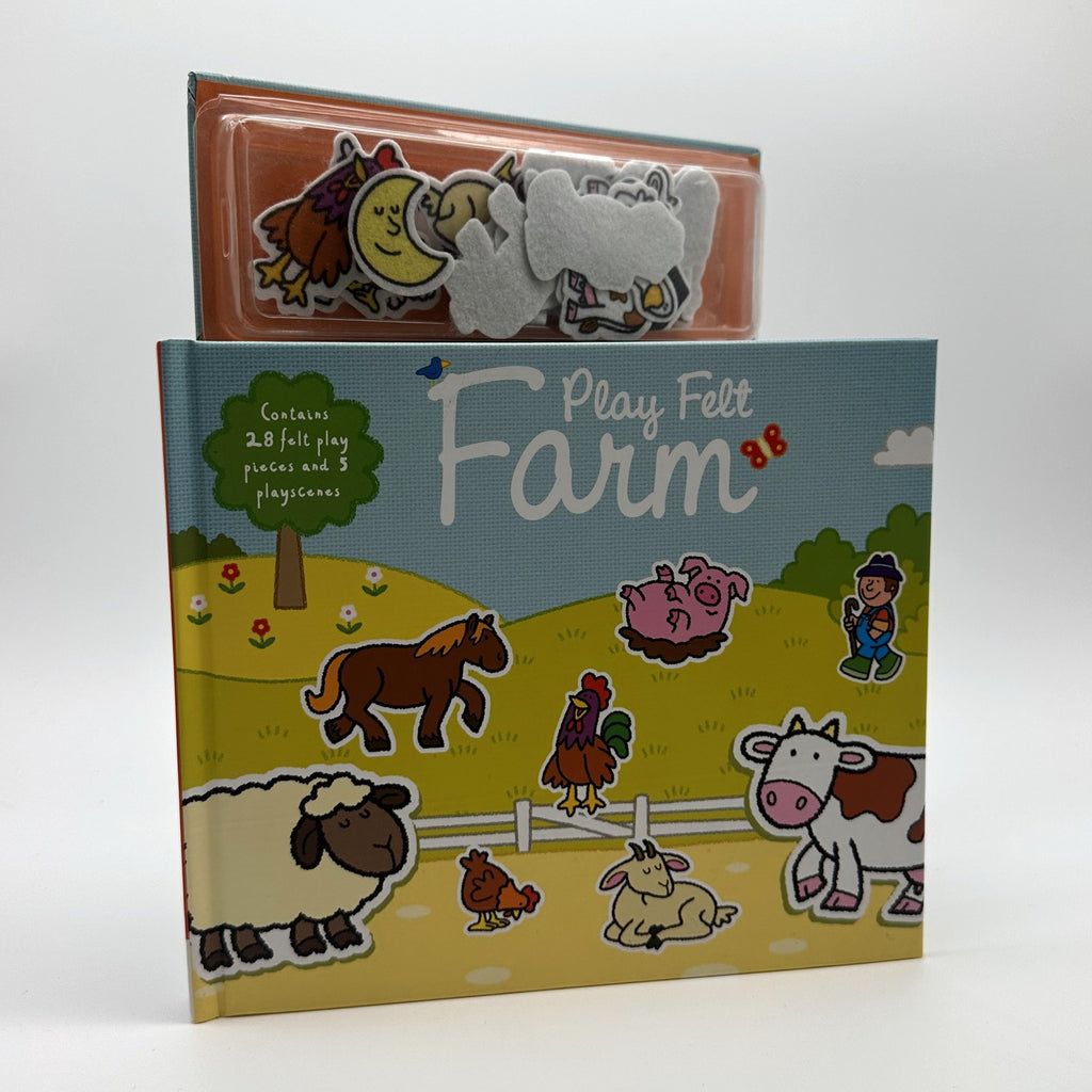 Play Felt: Farm · book + 28 felt pieces