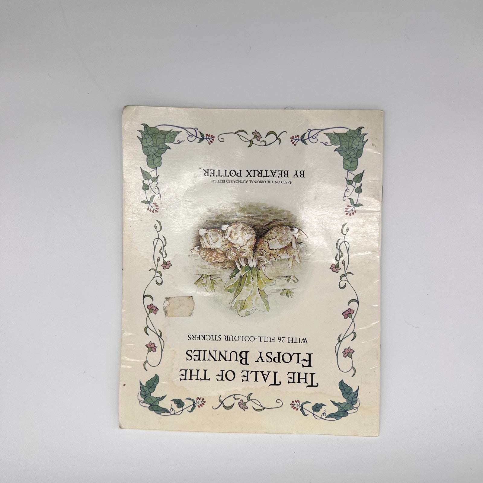 The Tale of the Flopsy Bunnies · vintage sticker storybook