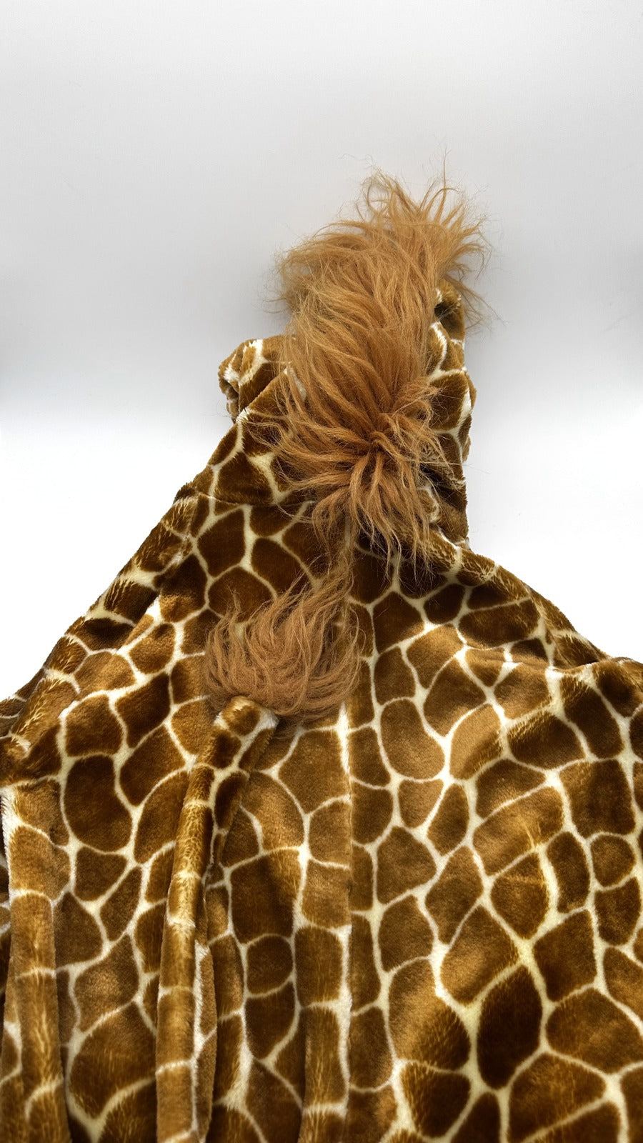 Giraffe Dress-Up Onesie · plush hooded costume