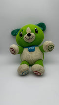 LeapFrog My Pal Scout · green interactive plush puppy