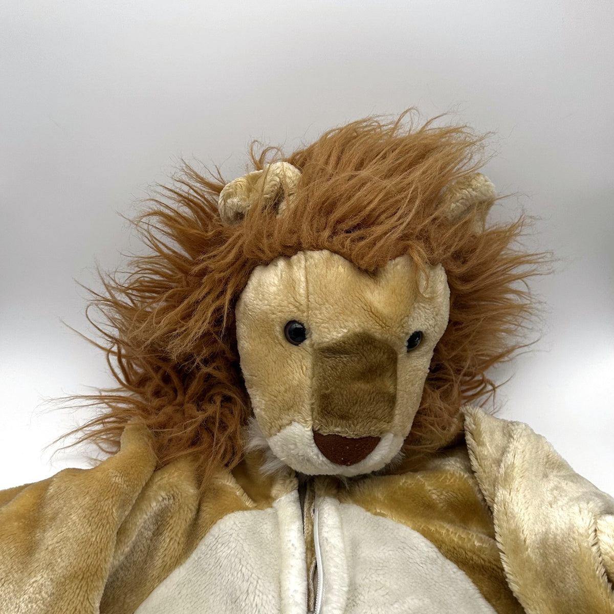 Lion Dress-Up Onesie · plush hooded costume