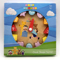 Play School Wooden Clock Shape Sorter (3+)