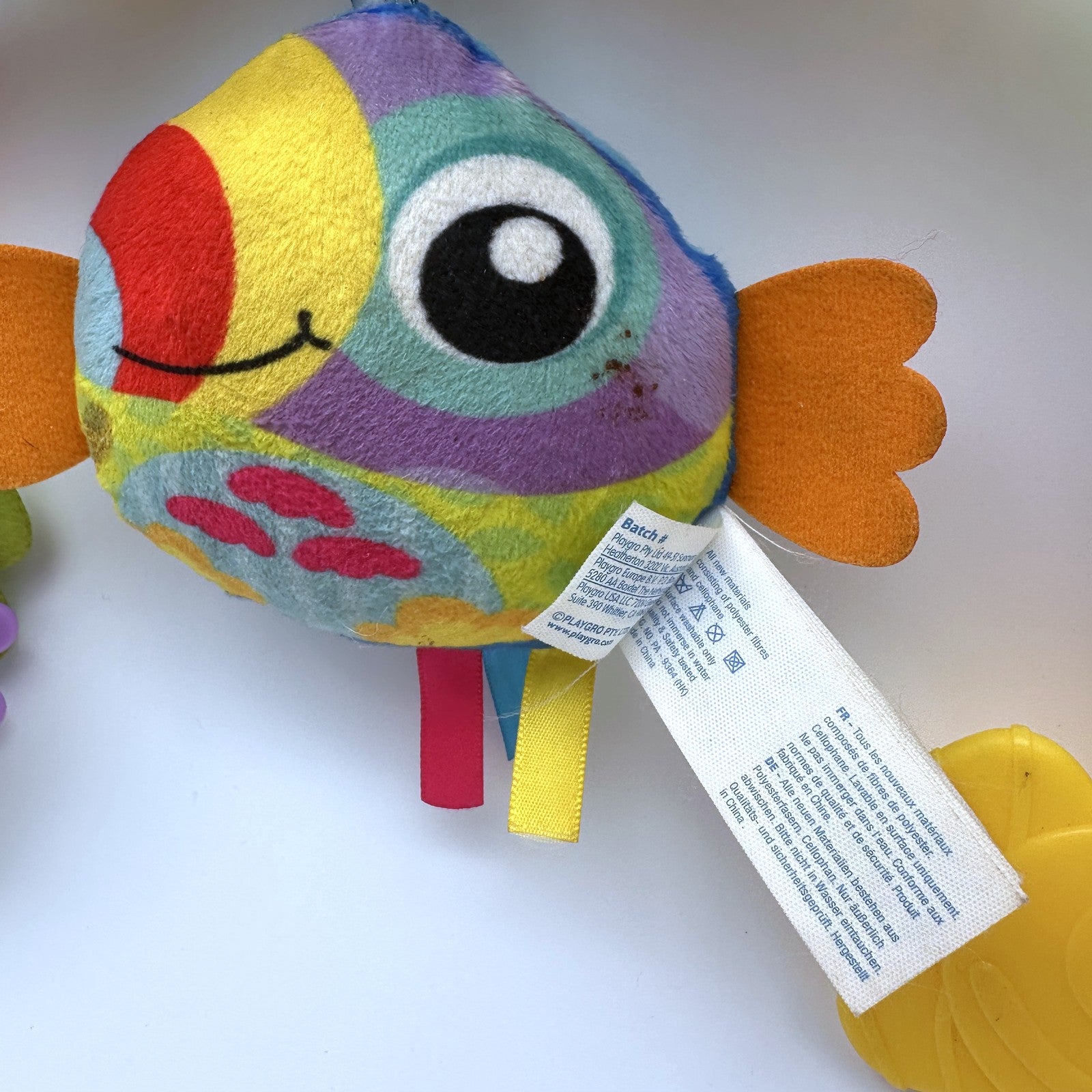 Pram Spiral Activity Toy with Fish Rattle