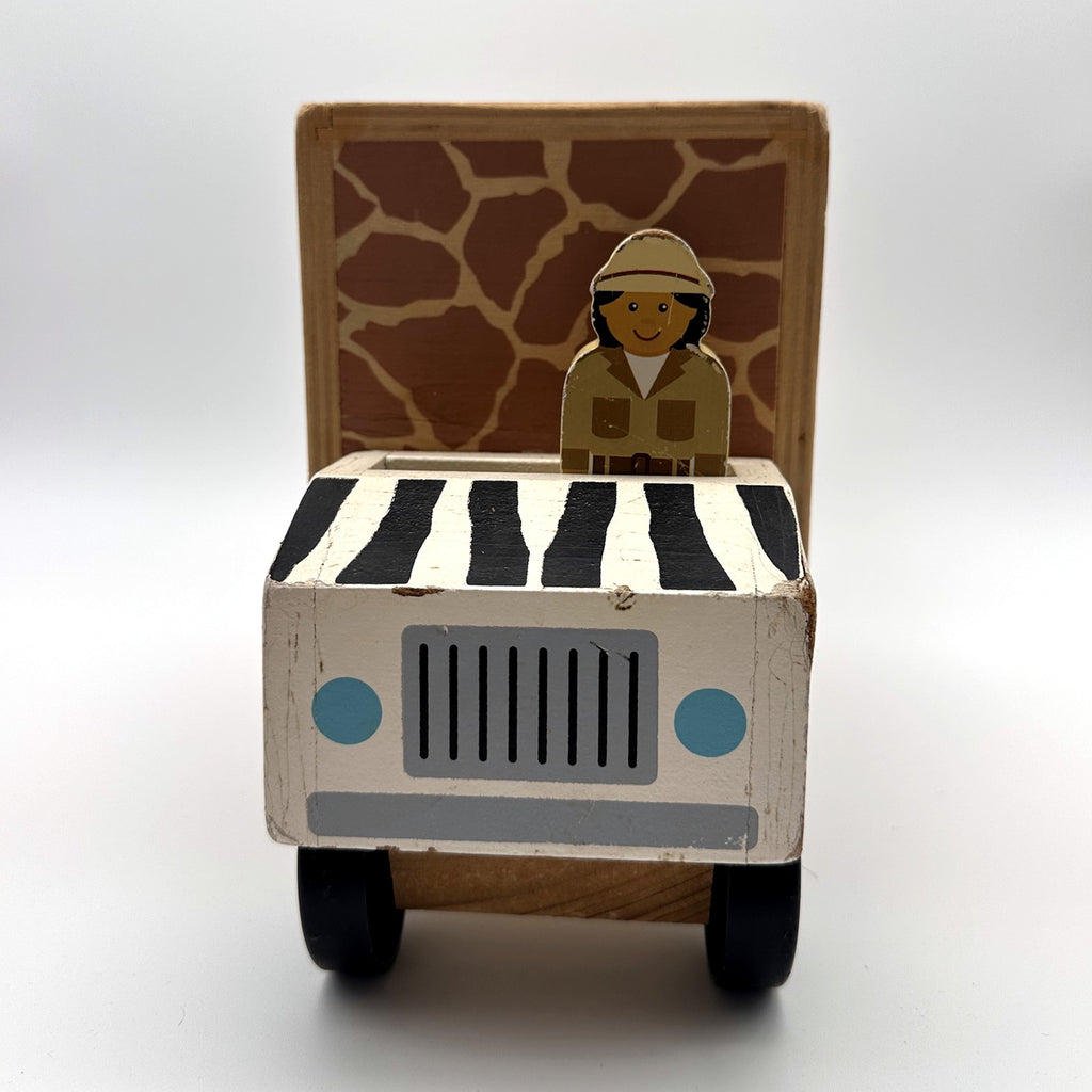 Wooden Safari Animal Shape Sorter Truck (18m+)