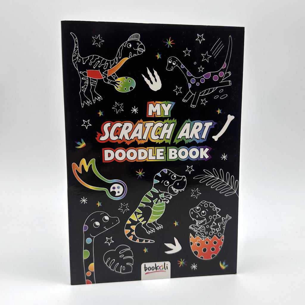 My Scratch Art Doodle Book Duo · dinosaurs + unicorns · unused