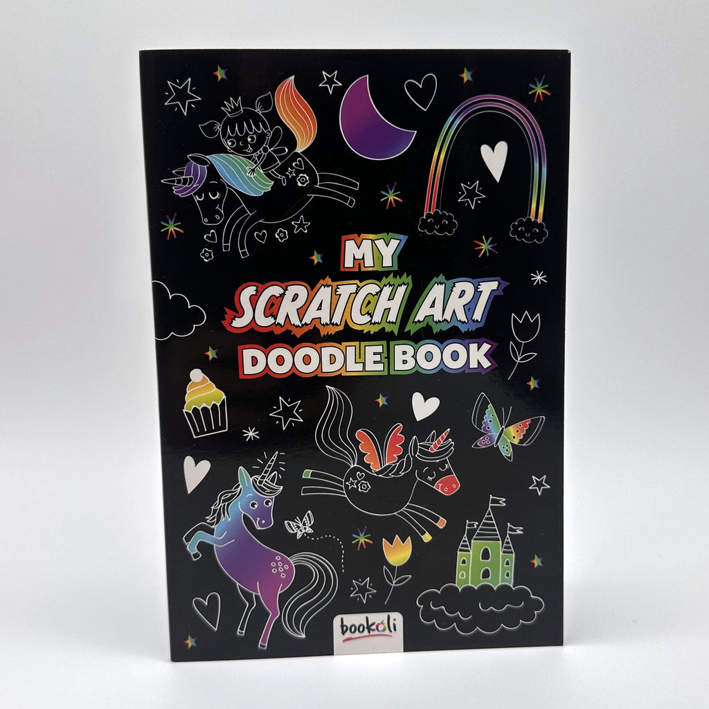 My Scratch Art Doodle Book Duo · dinosaurs + unicorns · unused