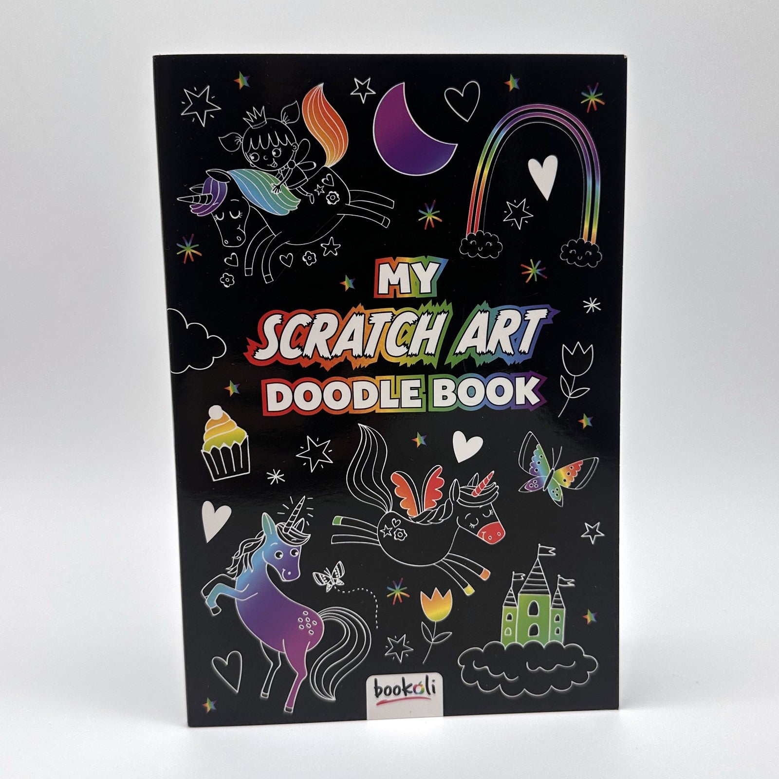 My Scratch Art Doodle Book Duo · dinosaurs + unicorns · unused