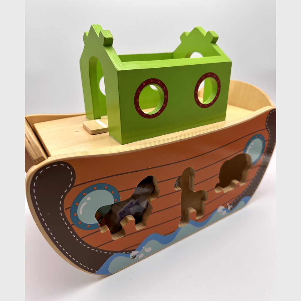Wooden Noah's Ark Playset with Animals & Gatehouse · 2+ yrs