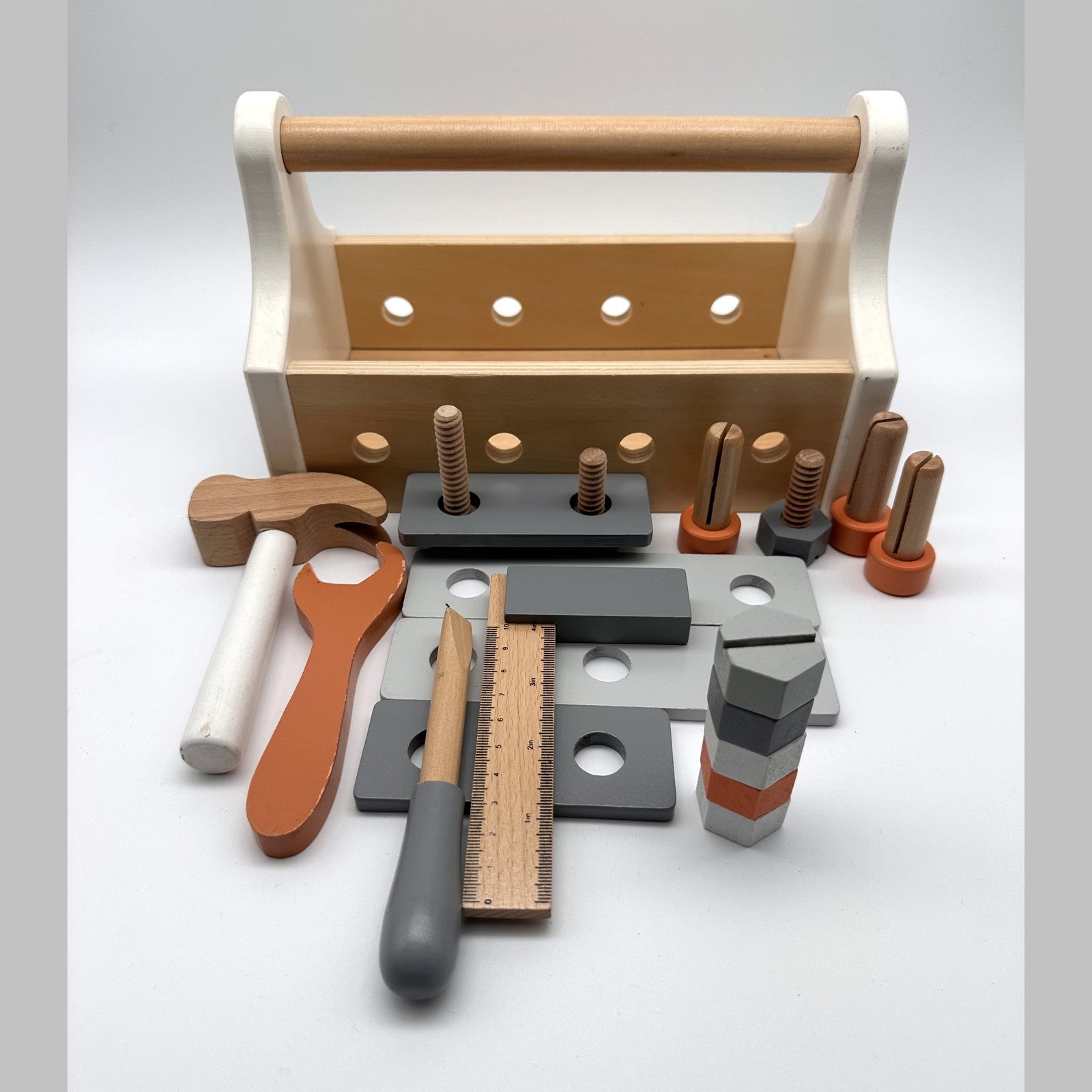 Kid's Concept Wooden Tool Box Set · 3+ yrs · 13 pieces